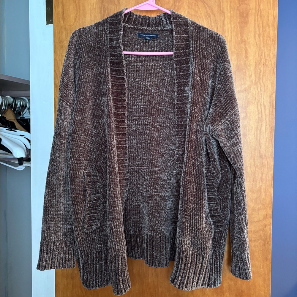 American Eagle Outfitters Textured Brown Sweater